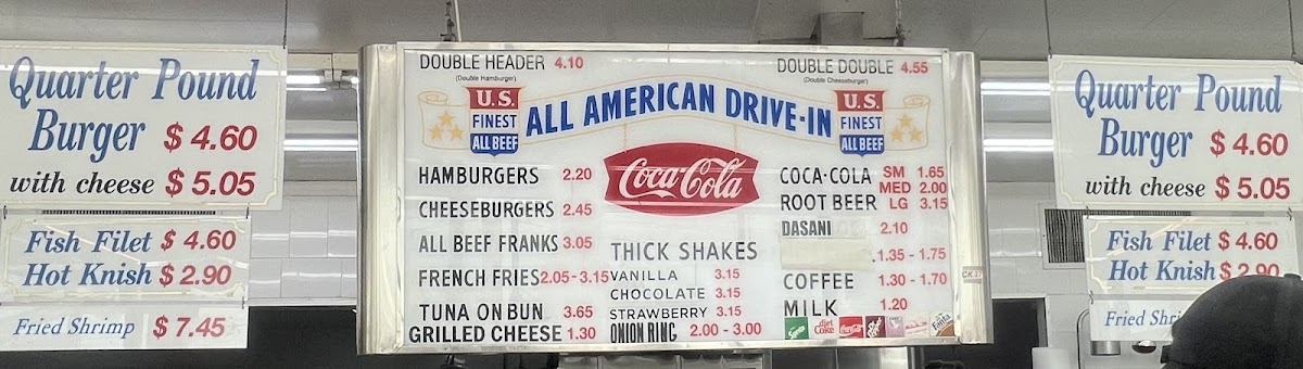 All American Hamburger Drive In Menu - Image 3