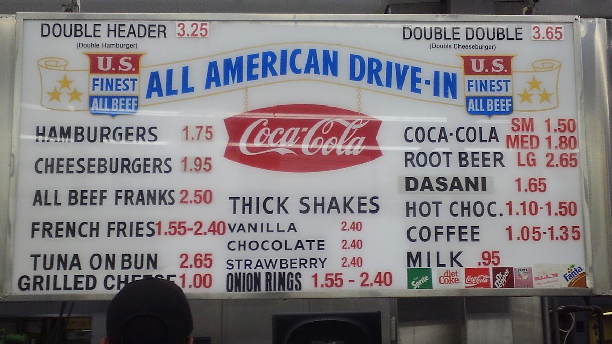 All American Hamburger Drive In Menu - Image 5